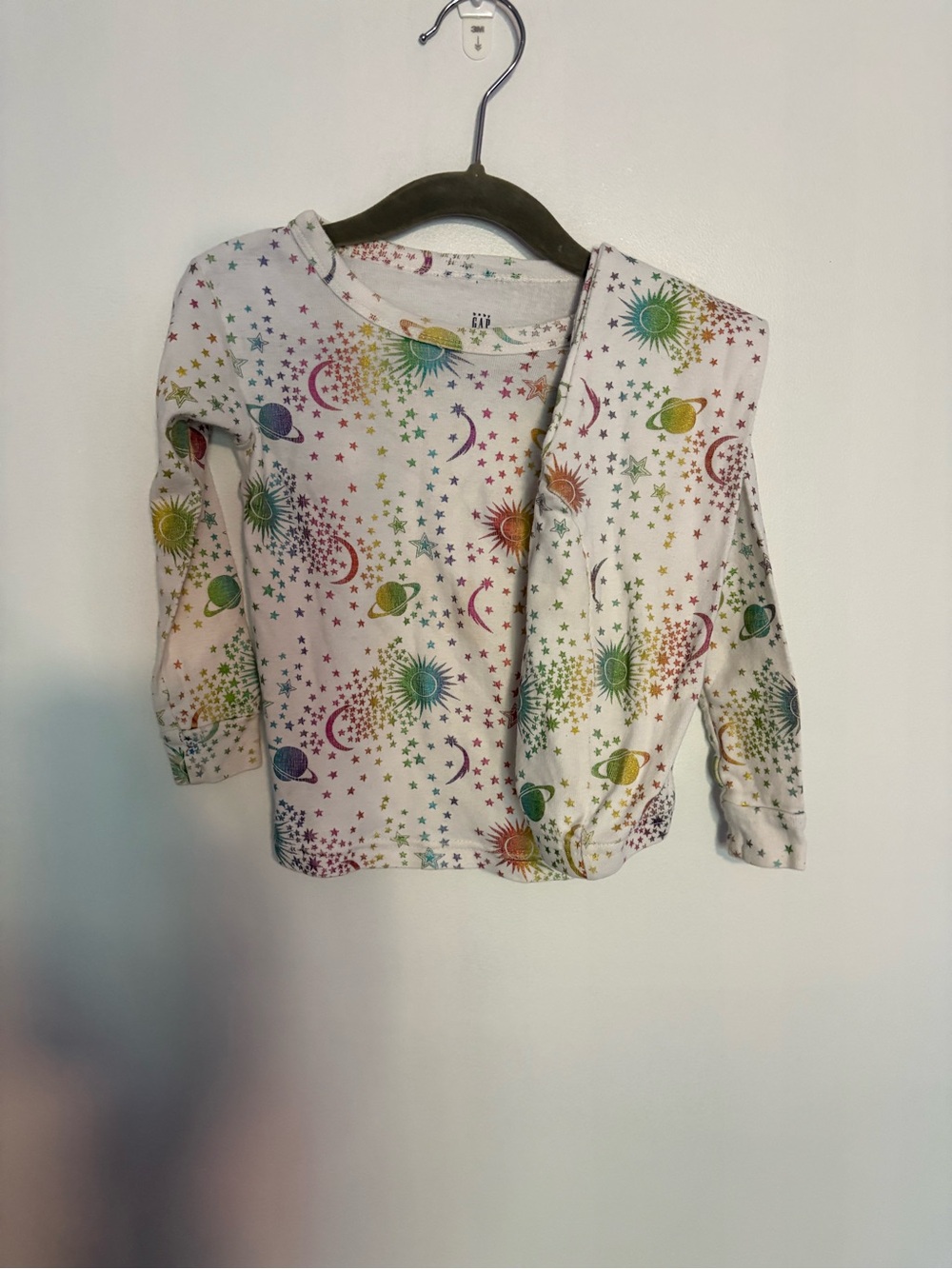 Kids Galaxy Print Long Sleeve Tee - Multicolor  GAP